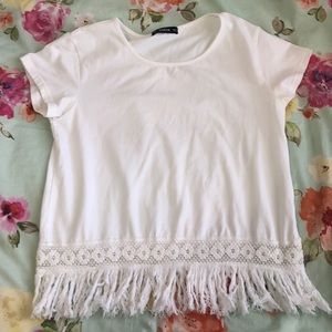 White tassel shirt